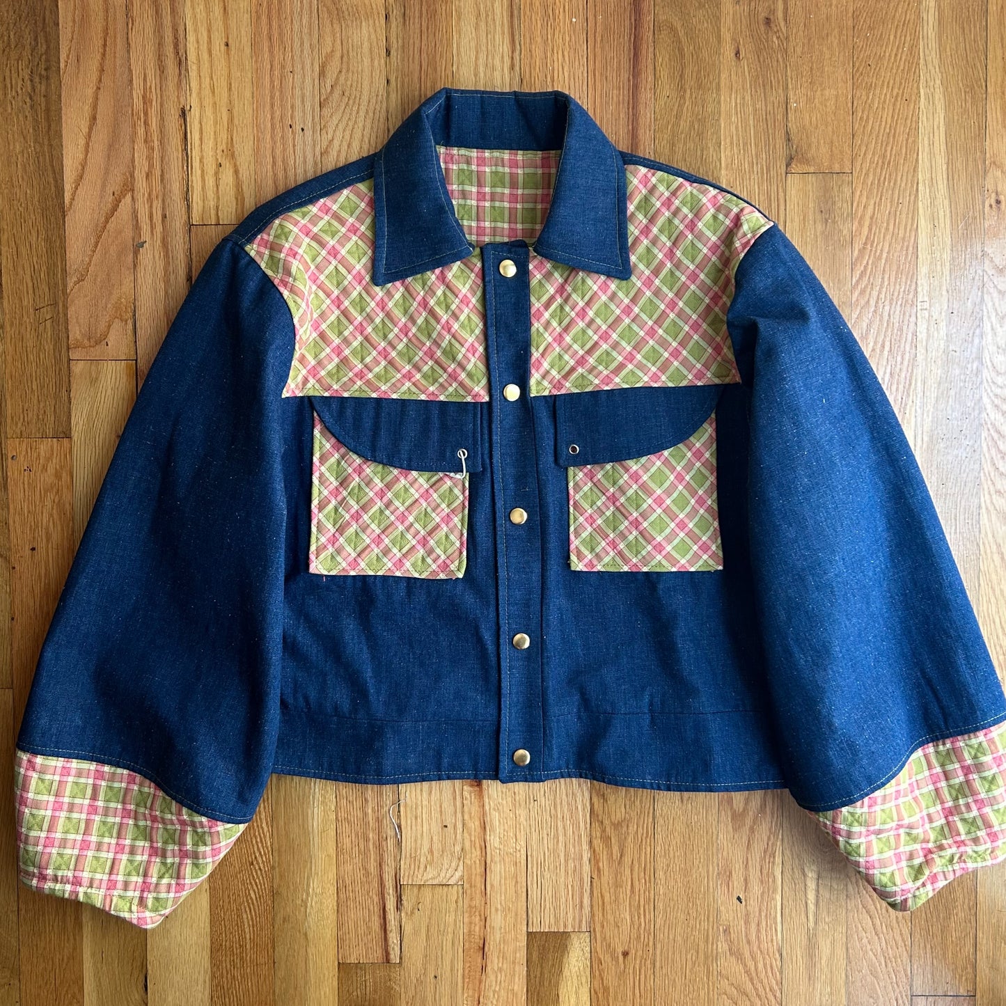 Jacket Denim Mangas Globo